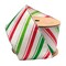 LaRibbons2 1/2" Wired Ribbon | "Holiday Striped" White/Red/Green | 10 Yard Roll